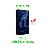 Sigvaris Magic Diz Altı/Diz Altı Varis Çorabı (Mg-1 Düşük Basınç) Siyah CCL1 XS +Plus Açık Normal siyah
