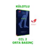 Sigvaris Magic Külotlu Varis Çorabı (Mg-2 Orta Basınç) Siyah CCL2 XL Kapalı Uzun ten-rengi
