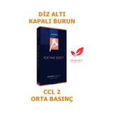 Sigvaris Top Fine Burnu Kapalı Diz Altı/Diz Altı Varis Çorabı (443321455) Siyah Standart M Kapalı Uzun siyah