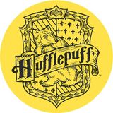 Sihir Dükkanı Hufflepuff Bardak Altlığı 11×11 cm Ahşap