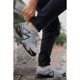 SİHİRLİ AYAKKABI +7 CM Boy Uzatan Gizli Topuk Gri Cross X Outdoor Trekking Erkek Ayakkabı