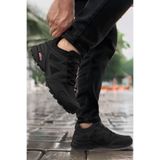 SİHİRLİ AYAKKABI +7 CM Boy Uzatan Gizli Topuk Siyah Füme Cross X Outdoor Trekking Erkek Ayakkabı
