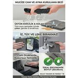 Sihirli Mop 30X30 cm İthal Cam Bezi Yüksek Emicilik ve Toz Bırakmaz Özelliği ile Temizlikte Fark Yaratır