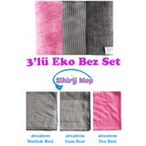 SİHİRLİ MOP 3'lü Eko Mikrofiber Temizlik Bez Seti