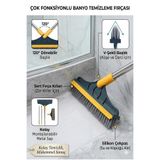 Sihirli Mop Banyo Temizleme Fırçası Fayans Yıkama Fırçası Çekpaslı Hareketli Başlık