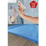 SİHİRLİ MOP Cam Bezi Sihirli Cam Bezi Cam Yüzeyler Için Kurulama Gerektirmez Toz Tüy Bırakmaz 45x50cm (3 Adet)