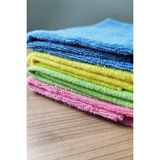 Sihirli Mop Yer Temizleme Bezi Yüksek Emiş Gücü Toz Kıl Tüy Toplar %100 Mikrofiber 50X80CM (3 Lü) - Pembe - Mavi