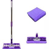 Sihirli Spin Mop Teleskopik Çok Amaçlı Mop +1 Bez Hediyeli - Mor (4887)