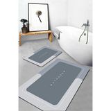 Sihirli Su Emici Banyo Paspası Kaymaz Tabanlı Kare 3,5 mm 40X60