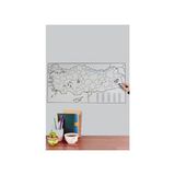 Sihirli Tahta Akıllı Kağıt Türkiye Haritası 110 x 56 cm + Silgili Kalem Parça Sayısı