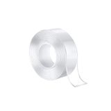Sihirlicin Nano Teknoloji Çift Taraflı Şeffaf Süper Güçlü Su Geçirmez Yıkanabilir Bant 1.8 cm x 3 Metre