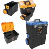 Sihirliekran Super-Bag 5039 Büyük Tekerlekli Çift Katlı Teknisyen Alet Çantası Takım Çantası Çekçekli Çanta