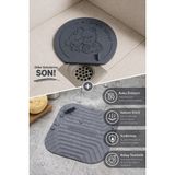 Sihome 2’li Silikon Gider Koku Önleyici Set | Vakumlu Lavabo Gider Kapağı | Banyo & Mutfak Uyumlu (Desenli + Düz)