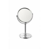 SİHOME Yuvarlak Çift Taraflı Büyüteçli Paslanmaz Metal Makyaj ve Banyo Aynası