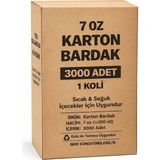 Şiir 7 Oz 3000 Adet Karton Bardak - Beyaz