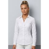 Şiir SONODRA Slim Fit Vücuda Oturan Uzun Kollu Düğme Detaylı Basic Kadın Gömlek & Bluz - Beyaz
