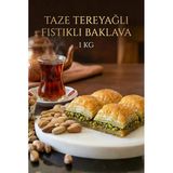 Siirt Doğal Gıda Taze Tereyağlı Fıstıklı Baklava 1 Kg