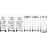 Şık 6'lı 200ML Beyaz Rakı Bardağı Seti, Zarif ve Kullanışlı Tasarım - Seçenek 1