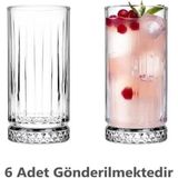 Şık 6'lı Beyaz Meşrubat Bardağı Takımı, Zarif ve Kullanışlı Tasarım - Seçenek 1