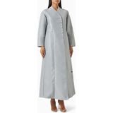Şık A-Line Abaya Ceket Modası ile Günlük ve Gece Şıklığı Için Ideal Seçim - Mavi - XL