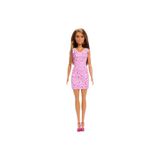Şık Barbie - Kahverengi Saçlı Mor Elbiseli Jlg05