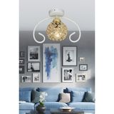 Şık Beyaz Kelebek Kristal Modern Avize, Zarif ve Parlak Tasarım, Sade ve Şık Aydınlatma. - Ahşap - Bej - Siyah - Seçenek 1