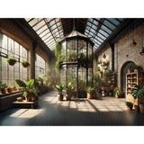 Şık Bitki Bahçesi Arka Plan, 200X150CM, Stüdyo Fonu - -