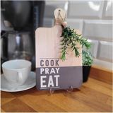 Şık Dekoratif Kesme Tahtası, 25X15 Cm, Mutfak ve Tezgah Süsü - Seçenek 1 - Açık Gri