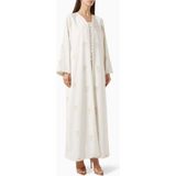 Şık Georgette Abaya ile Konforu ve Modern Tarzı Bir Arada Yaşayın - Bej - 55