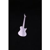 Şık Gümüş Gitar Model Broş - Yaka İğnesi Unisex Aksesuar