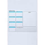 Şık Haftalık Takvim Planlayıcı 70X56CM, Düzenli ve Ilham Verici Kullanım - Ahşap - Bej - Siyah - Seçenek 1