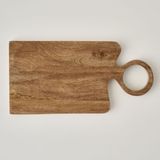 Şık Kahverengi Ahşap Kesme Tahtası 38X20X2 cm - Ahşap - Bej - Seçenek 1