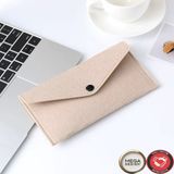 Şık Küçük Keçe Çanta Çıtçıtlı Düğmeli - Krem