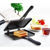 Şık Mutfakçı Padella Döküm Granit Siyah El Tost Makinası Tostçu - 23 cm