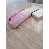 Şık Pembe Fiyonklu Yıkanabilir Fermuarlı Kalemlik 21X8 cm - Amber - Seçenek 1