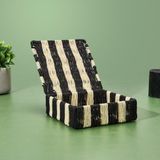 Şık Siyah ve Krem Dekoratif Kutu, 18X18X5 cm - Ahşap - Seçenek 1
