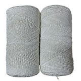 Şık Supra Mumlu İp 2'li Set 400 gr Krem