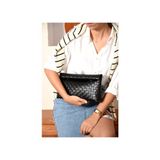 Şık Tasararımlı Düğün Parti Özel Gün Clutch Çanta Siyah