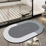 Şık Tasarım Sihirli Su Emici Banyo Lavabo Tuvalet Paspası Kaymaz Tabanlı