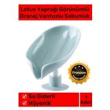 Şık Tasarım Tezgah Üstü Mutfak Banyo Bulaşık Lavabo Vantuzlu Su Tutmaz Giderli Katı Sabunluk