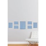 Şık Tasarımlı Beyaz Yedili Set Polimer Resim Çerçevesi (15x21-4 Adet, 21x30-2 Adet, 30x40-1 Adet)
