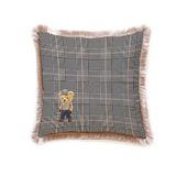 Şık Teddy Yastık - EY388 (Kadife Kırlent, Dolgu Boncuk Elyaf, Uluslararası Yıkama Ve Solmama Sertifikası)