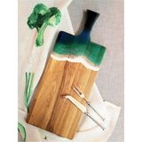 Şık ve Dayanıklı Epoksi Kesme Tahtası 17X43 Cm, Doğal Meşe Ağacı Tasarımı - Ahşap - Seçenek 1