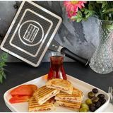 Şık ve Dayanıklı Iç-Dış Granit Ocak Üstü Tost Makinesi - Seçenek 1 - Antrasit
