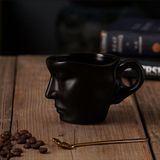 Şık ve Modern 260 ml Seramik Kahve Kupası, Estetik Yüz Tasarımı - Seçenek 1