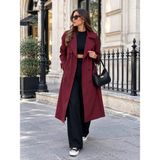 Şık ve Mutlu Trençkot Su Itici Premium Paraşüt Kumaş - Bordo