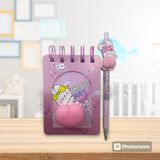 Şık ve Renkli Süslü Popolu Defter ve Kalem Seti, Yazmayı Keyifli Hale Getirir - Ahşap - Seçenek 1