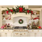 Şık ve Sıcak Bir Noel Teması: Arka Plan 200X150CM, Stüdyo Fonu - -