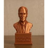 Şık ve Zarif Görünümlü Dekoratif 15 cm Mustafa Kemal Atatürk Heykeli Özel Hediyelik