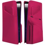 SIKEMAY PS5 İnce Kapak Plakaları Playstation 5 Slim Console Disc Edition ile Uyumlu, PS5 İnce Aksesuarlar, Soğutma Havalandırmalı Ön Panel Darbeye Dayanıklı Yedek Koruyucu Özel Kabuk Kaplama (Kırmızı)